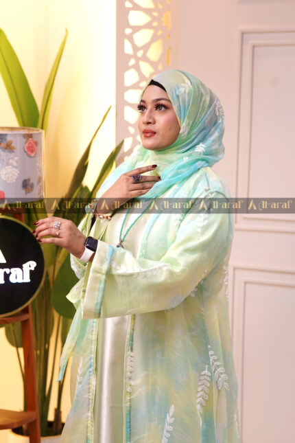 Exclusive 3-Part Extra Koti Borka – Chiffon Georgette & Samu Silk | Premium Party Wear BD