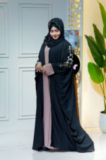 Extra Koti Abaya – Premium Comfortable Black 3-Part Farasakat Abaya