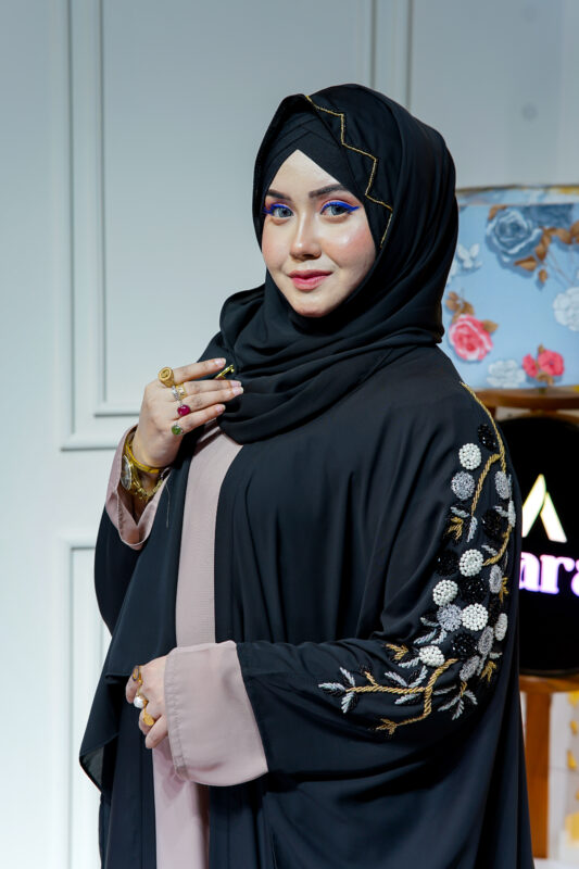 Extra Koti Abaya – Premium Comfortable Black 3-Part Farasakat Abaya