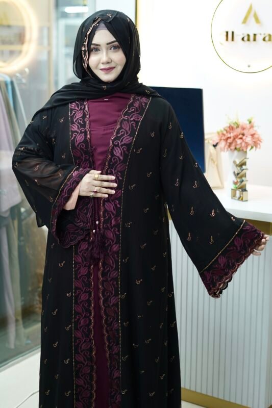 3 Part Premium QualityAbaya | Chiffon georgette